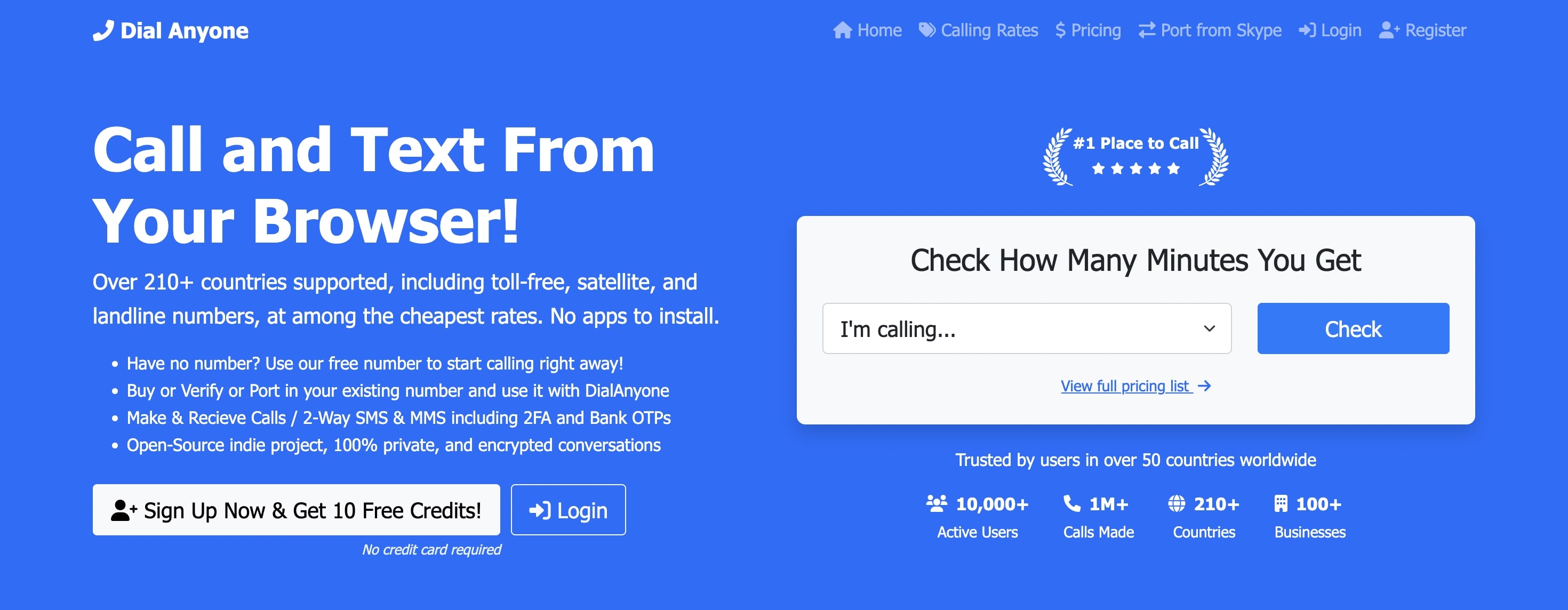 Dial Anyone logo