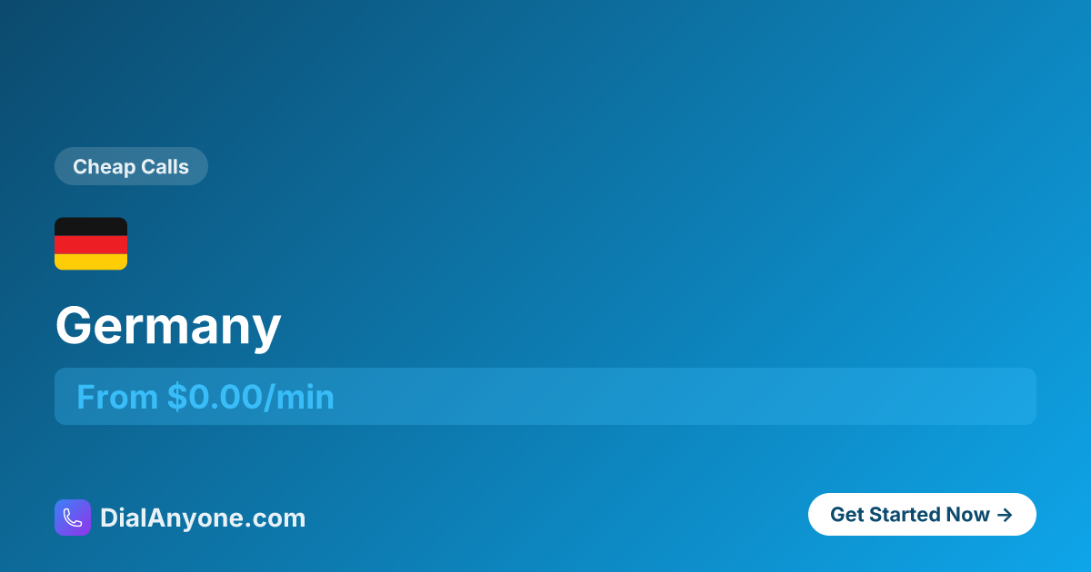 How to Call Germany 🇩🇪 - Complete Dialing Guide +49 | DialAnyone ...