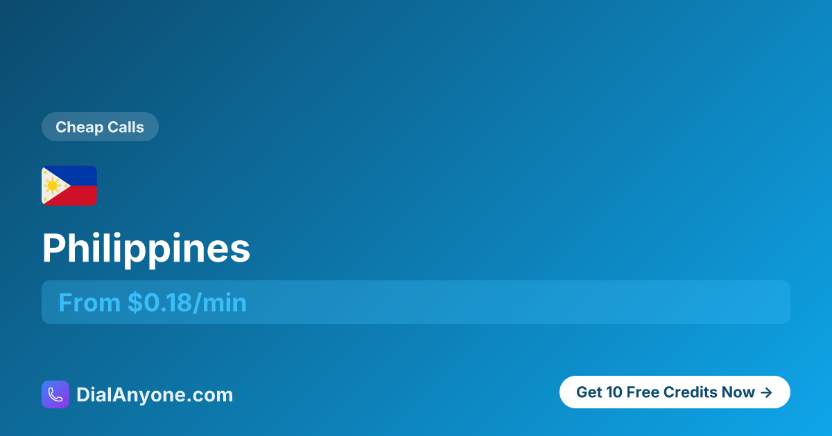 How to Call Philippines 🇵🇭 - Complete Dialing Guide +63 | DialAnyone ...