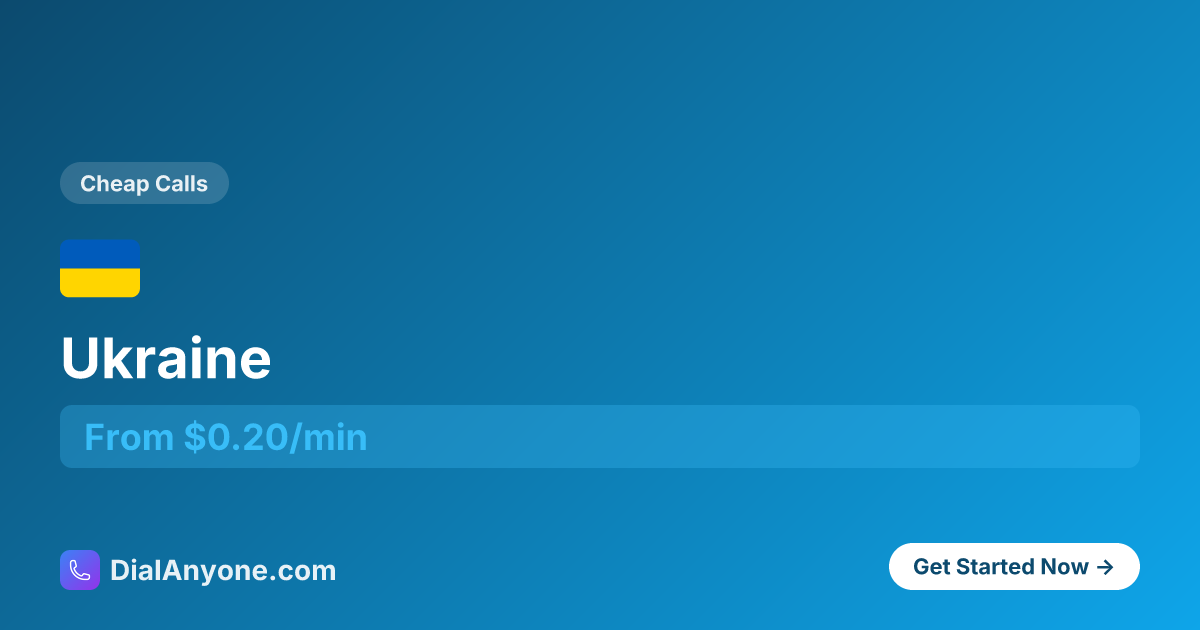 How to Call Ukraine - Complete Dialing Guide +UA | DialAnyone ...